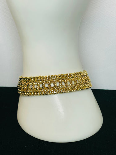 Gold Filled Wide Bracelet